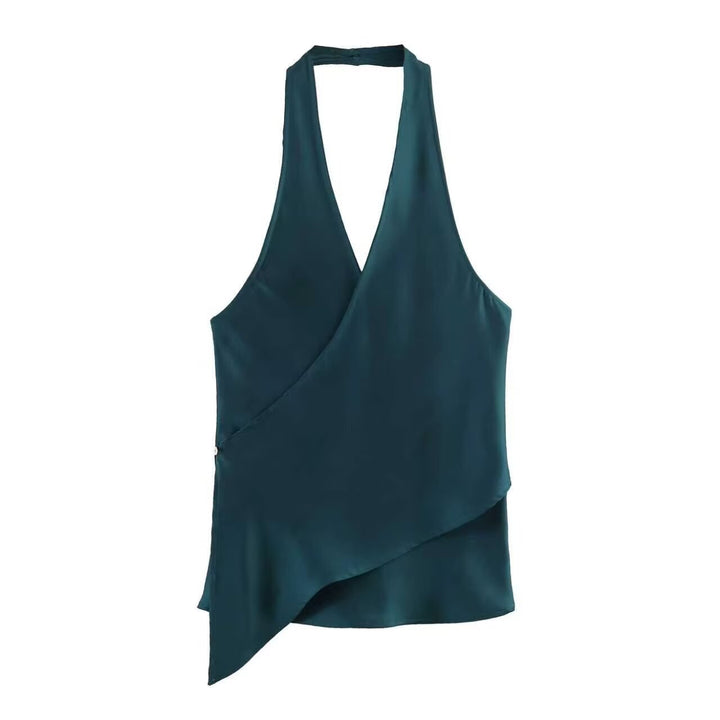Dame Wickelbluse med V-hals Skovae