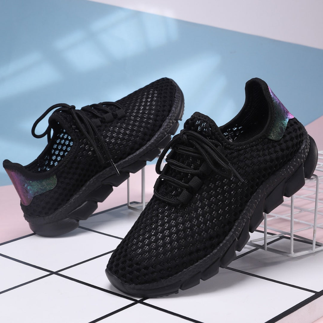 Dame Behagelige Løbesneakers med åndbart netdesign Stilla