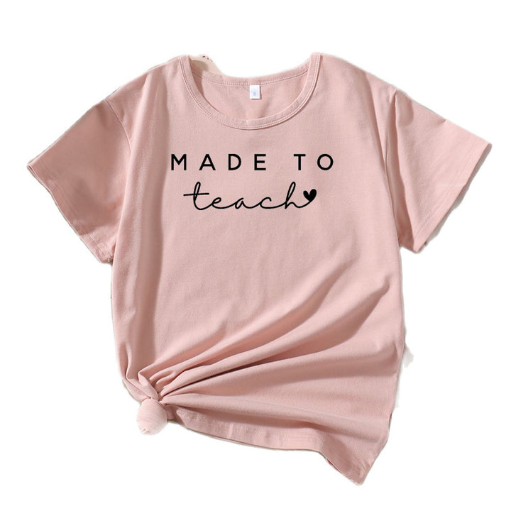 Kvinder Grafik Lærer T-Shirt Stilla