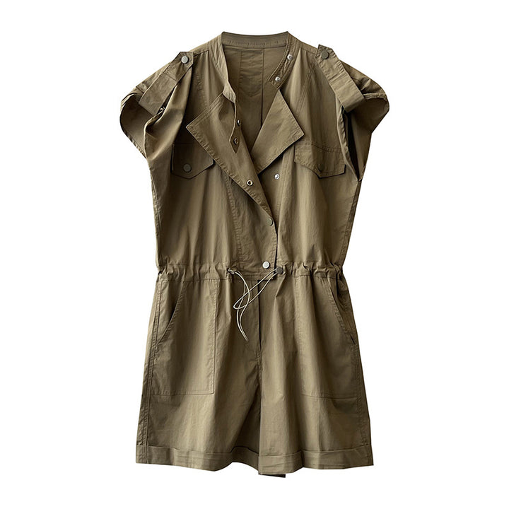 Dame Utility-jumpsuit med alsidige lommer og justerbar talje Stilla