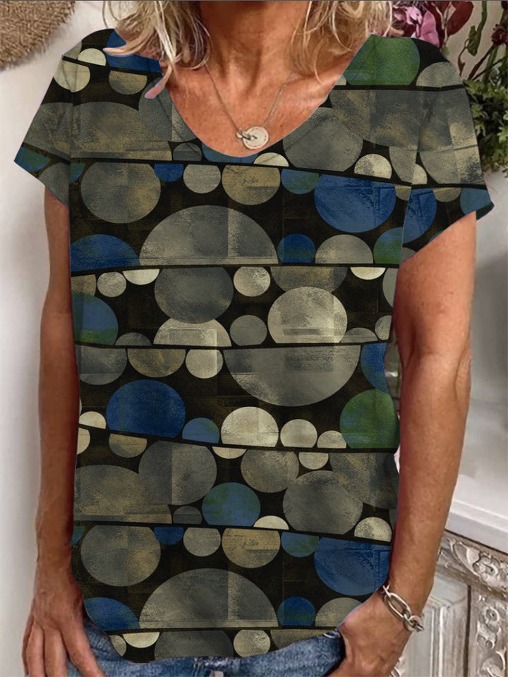 Dame Loose Bluse med farverigt paisleymønster Skovae