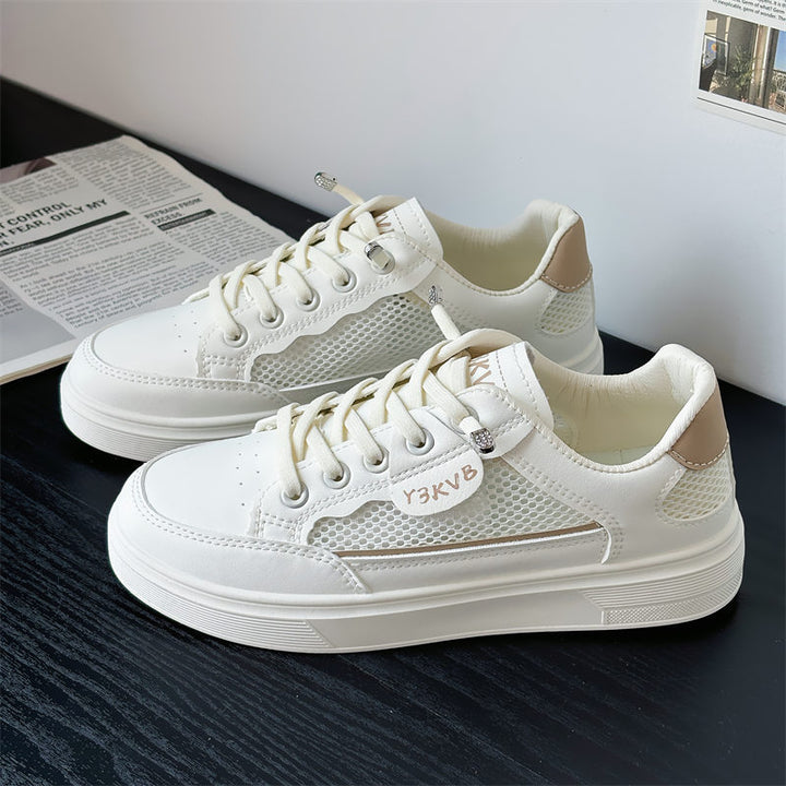 Dame Sporty Fritids-sneakers med åndbar netstruktur og komfortabel dæmpning Stilla
