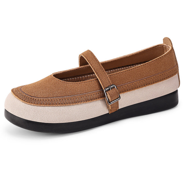 Damer Elegante Mary Jane Stil Ballerinas med justerbar rem Stilla