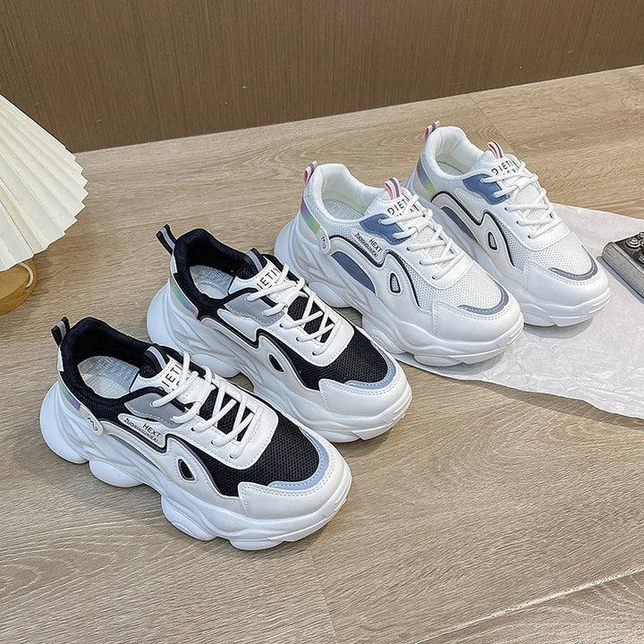 Dame Chunky Sneakers i moderne design med åndbar mesh-overflade og støddæmpende sål Stilla