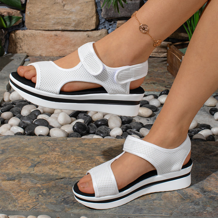 Dame Behagelige Sandaler med justerbar Velcro Stilla