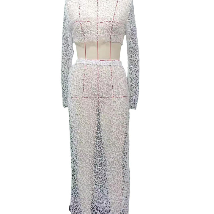 Dame elegant transparant strandensemble Skovae