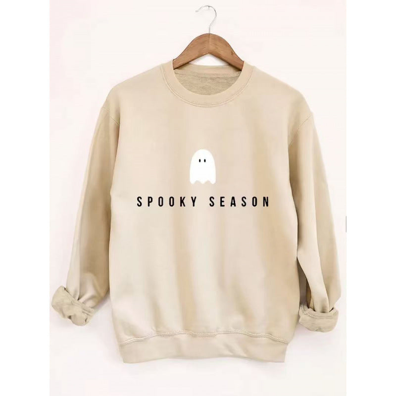 Kvinders sweatshirt med afslappet uhyggeligt design og blødt indvendigt fleece Skovae