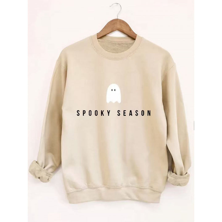 Kvinders sweatshirt med afslappet uhyggeligt design og blødt indvendigt fleece Skovae
