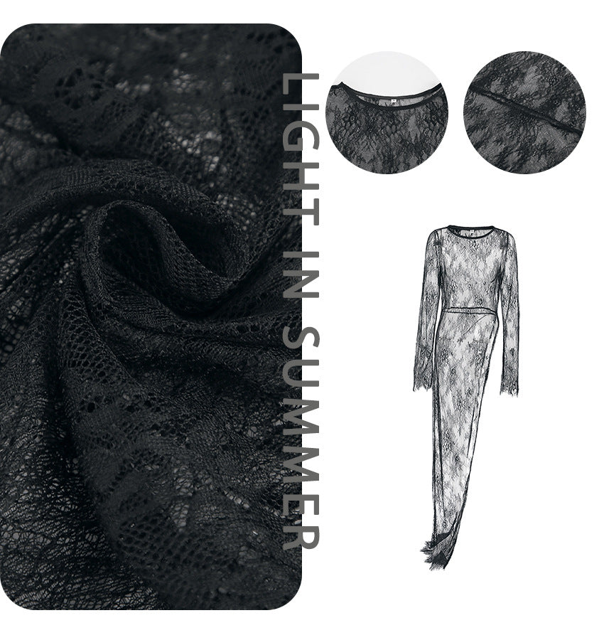 Dame gennemsigtig spidsbluse med figursyet tanktop og elegante detaljer Stilla