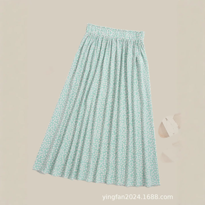 Dame Floral Print Maxi Skørt Stilla