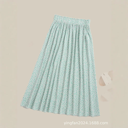 Dame Floral Print Maxi Skørt Stilla