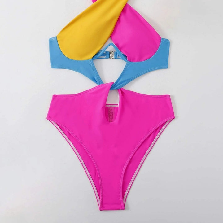 Dame Éntredelt Badedragt med Elasthan og betagende Cut-Out-Design Stilla