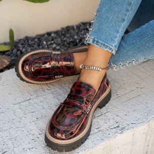Dames fashionable loafers med komfortabel platform og elegant sål Stilla