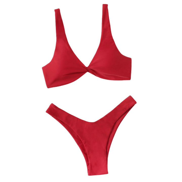 Dame bikini-sæt med stilfulde knudedetaljer Skovae