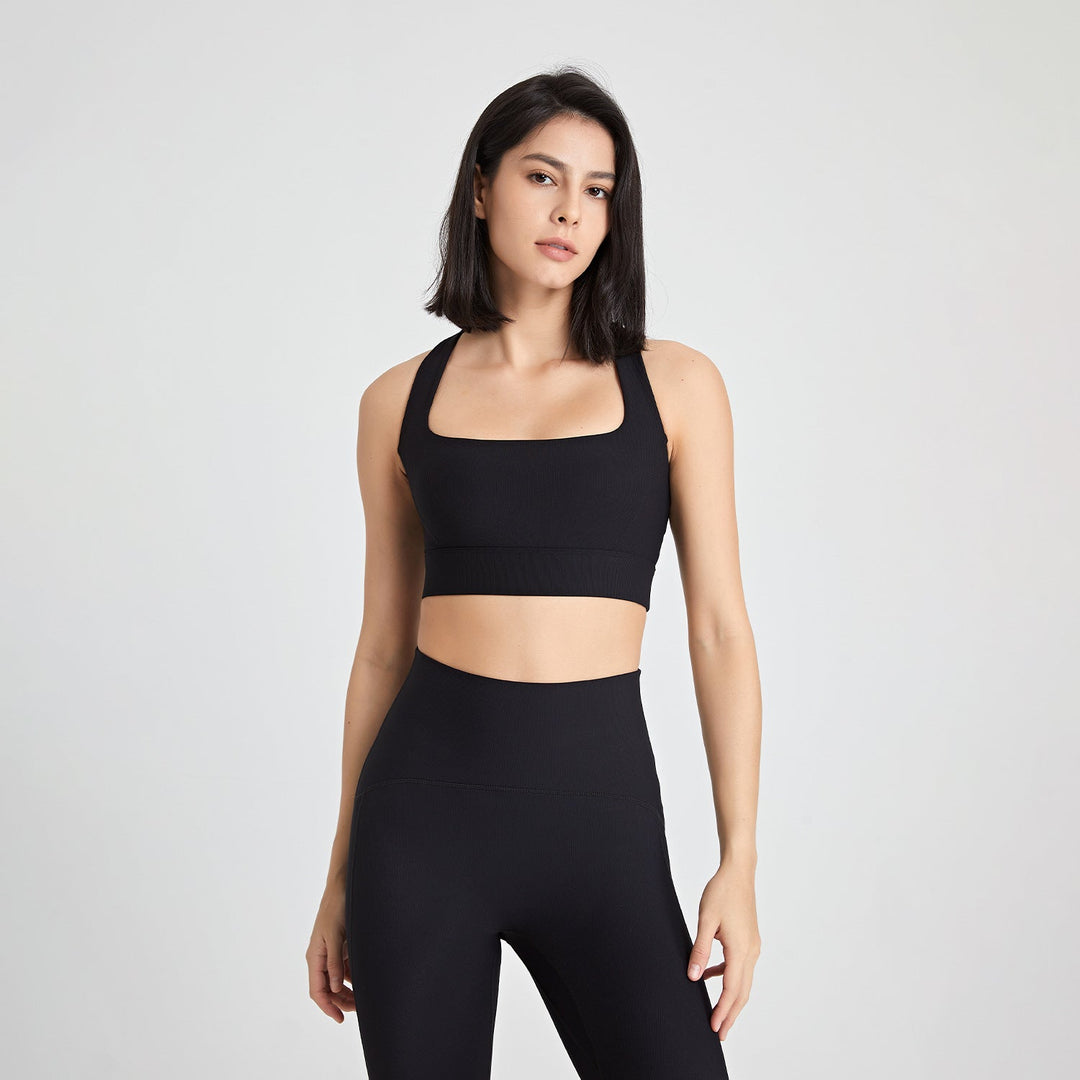 Stilla | Back U Hals Stødabsorberende Yoga Bh Nude Feel Push up Fitness Vest Til Kvinder
