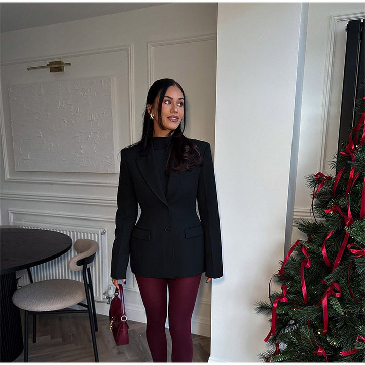 Dame Oversized Blazer med struktureret design og figursyet snit Stilla