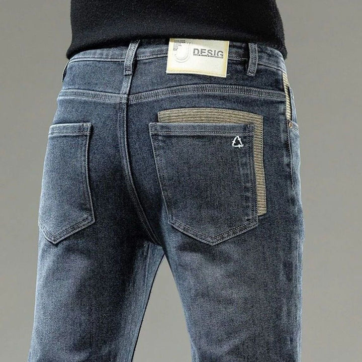 Herrar moderne Denim-jeans med innovativt design og særlige vaskninger Stilla