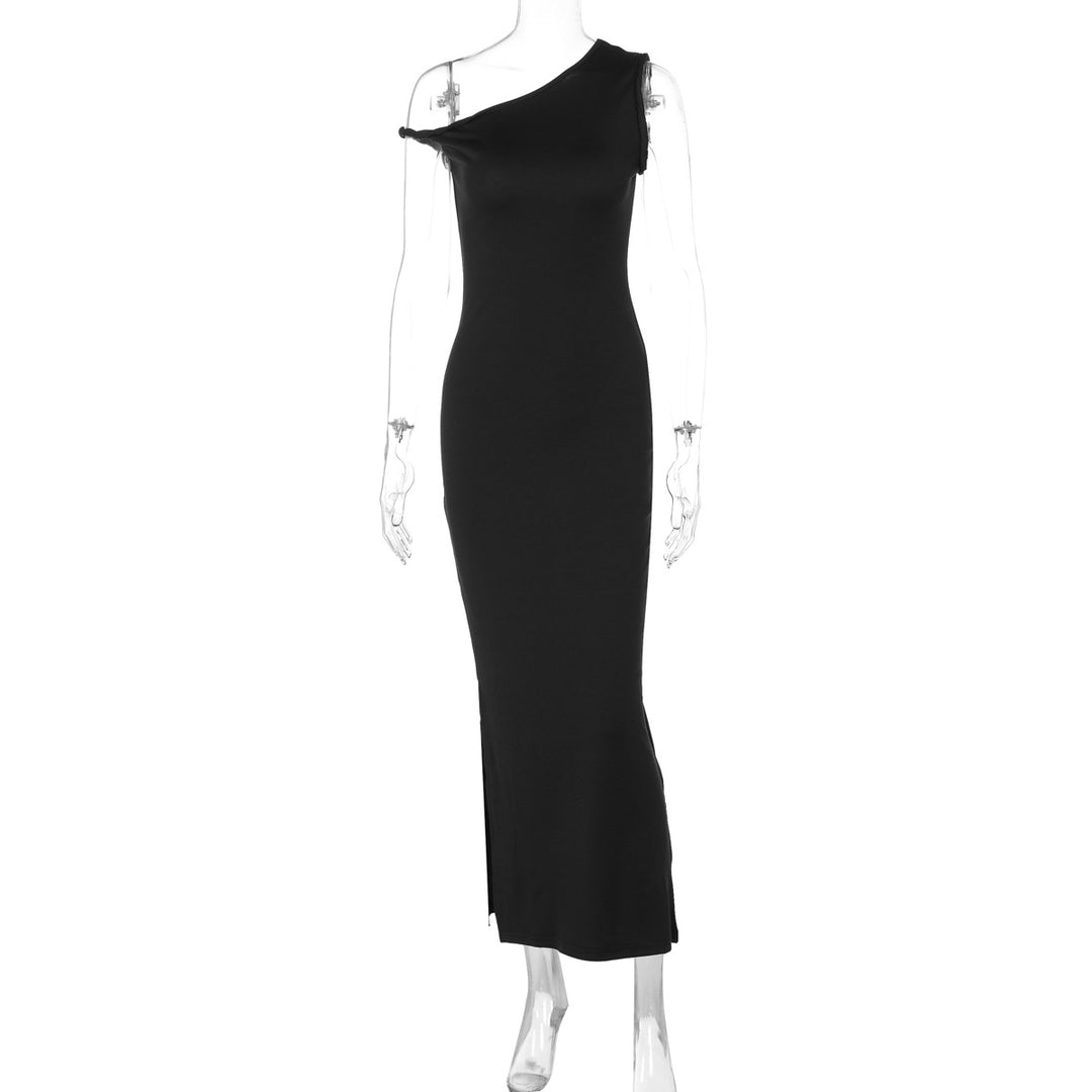 Dame Maxi-nederdel med asymmetrisk snit og elegant detalje Stilla