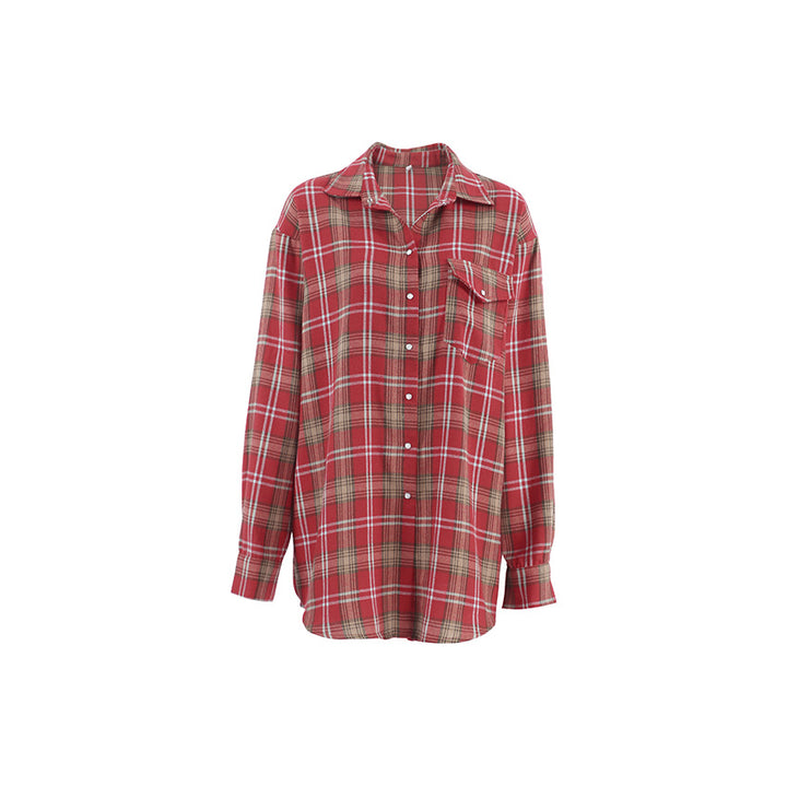 Dame Ternet Overshirt-bluse med afslappet skæring Stilla
