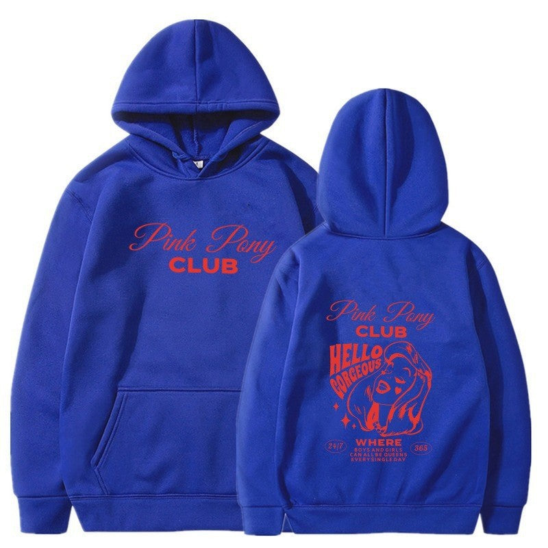 Dame hoodie med kreativ grafisk design Skovae