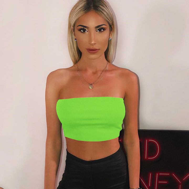 Dame strapless Crop Top Stilla