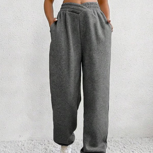 Dame fritids-sweatpants med elastisk talje og sidelommer Stilla