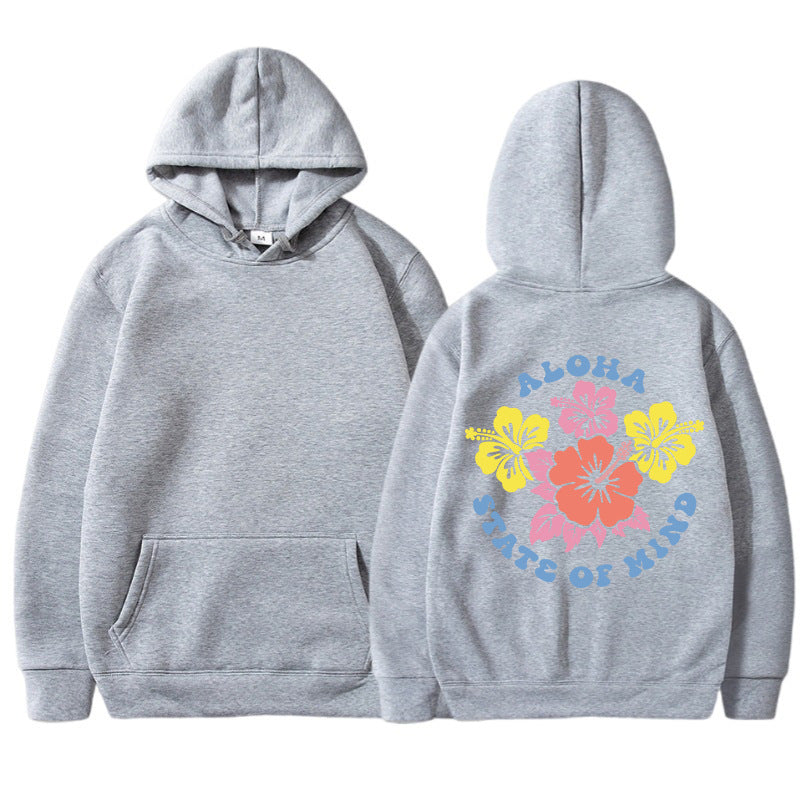 Kvinders hættetrøje med blomster aloha design og behagelig pasform Stilla
