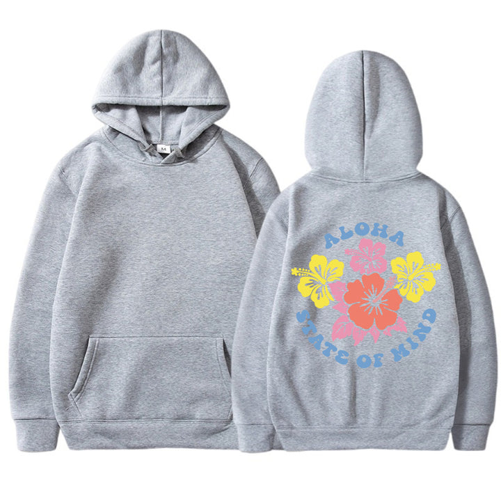 Kvinders hættetrøje med blomster aloha design og behagelig pasform Stilla