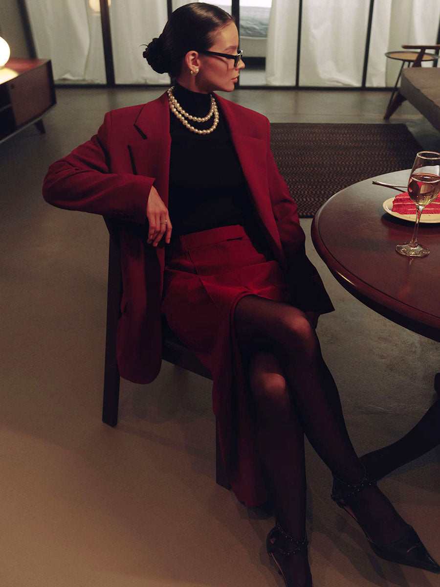 Dame Højtalje, elegant Skaldragt Stilla