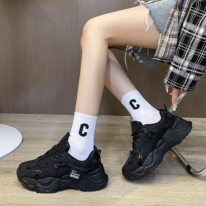 Dame Sports Chunky Sneakers med åndbart mesh-overflade og skridsikker sål Stilla