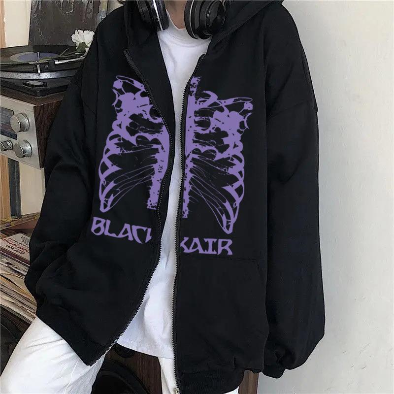 Kvindernes hoodie med innovativt skeletdesign Skovae