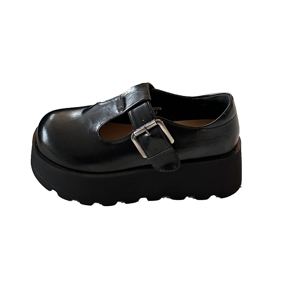 Femme Chunky T-Strop Mary Jane Sko Stilla
