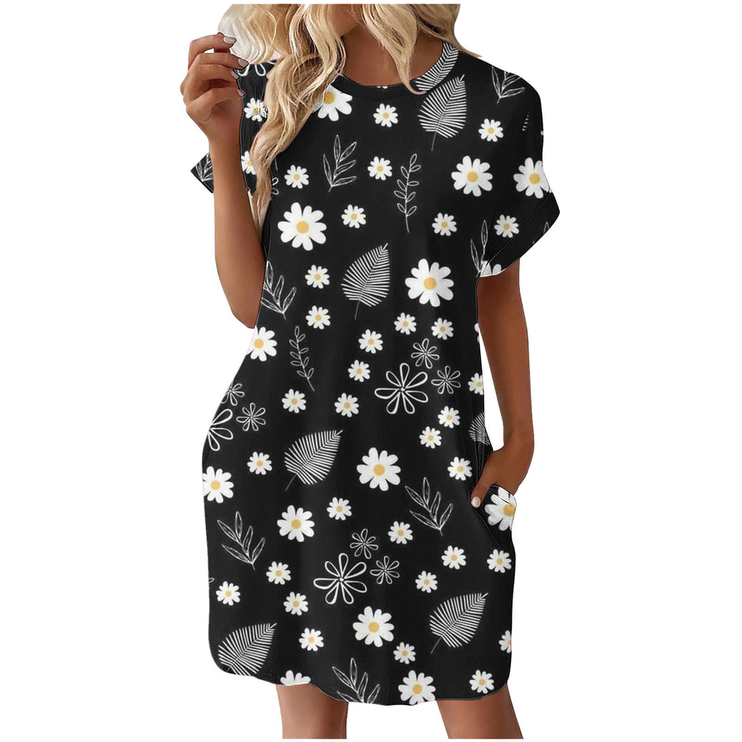 Dame Fritid Blomst Print Shift Kjole Stilla