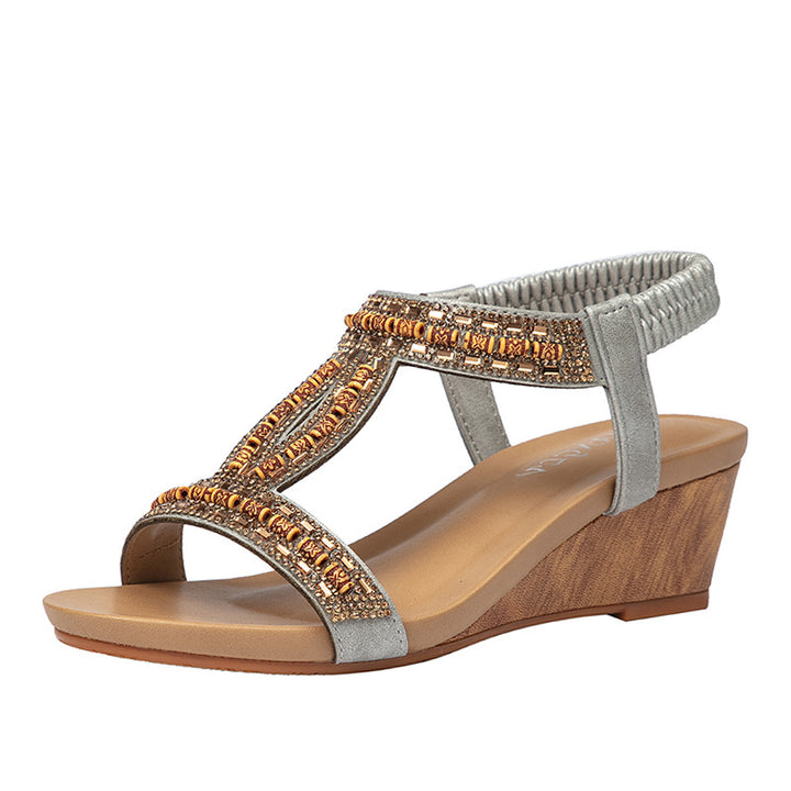 Dame kile sandaler med glitrende accenter og komfortabel fodsengsdesign Stilla