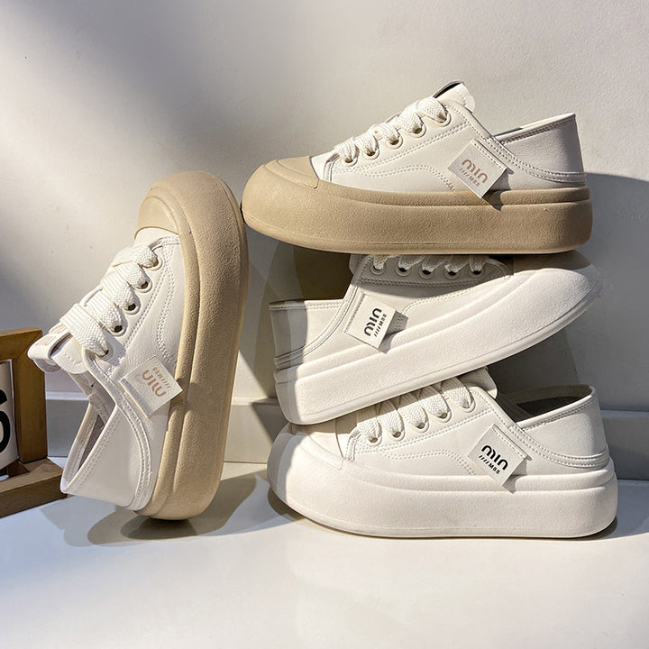 Dame Komfortable Sneakers i moderne design med tyk sål og åndbare materialer Stilla