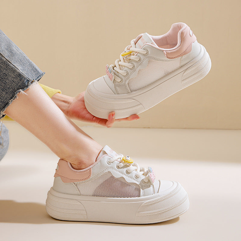 Dame Chunky Sneakers med legende design og åndbar mesh-overflade Stilla