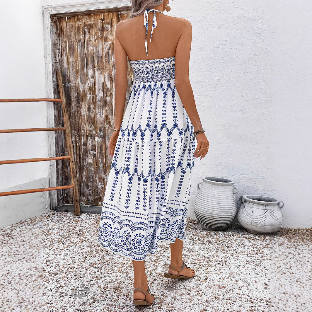 Dame Boho Maxikjole med stropper Skovae