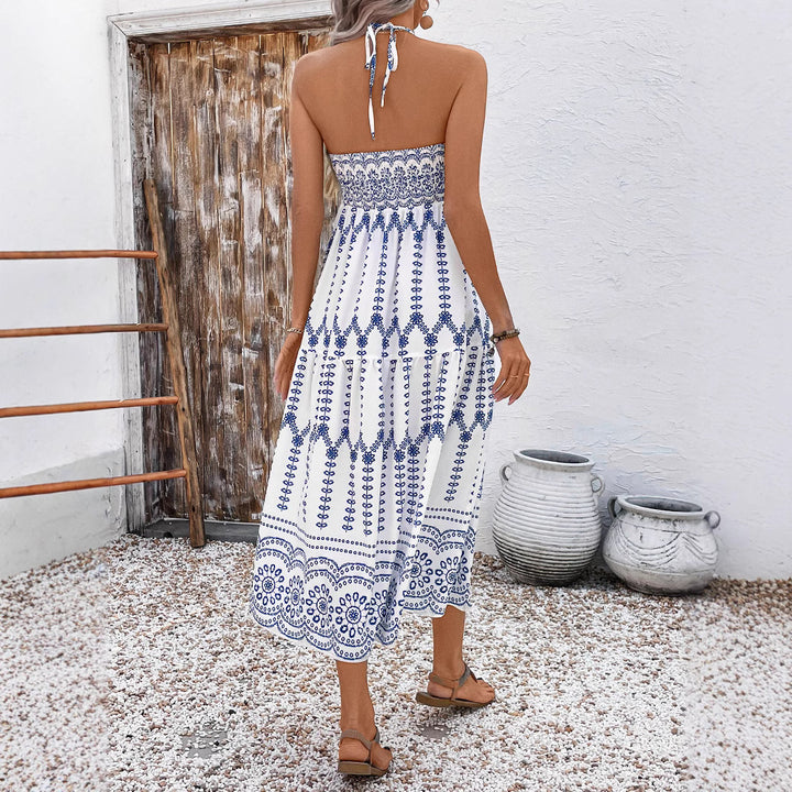 Dame Boho Maxikjole med stropper Skovae