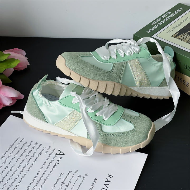 Dame Sneakers med elastisk snøresystem og åndbar tekstilstruktur Stilla