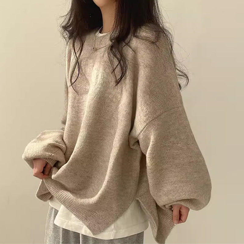 Kvinder oversized striktrøje med brede ærmer og afslappet skæring Stilla