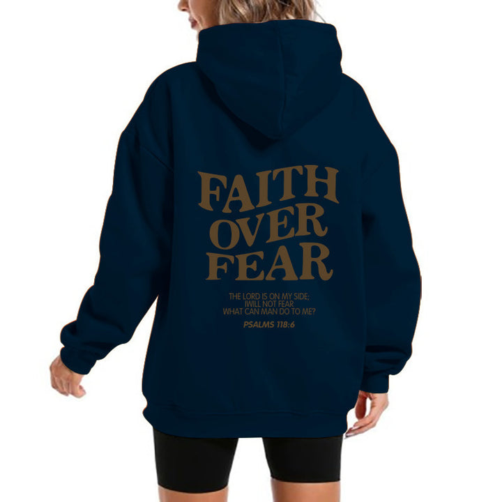 Kvinders hoodie med motiverende tekst og komfortabel pasform Skovae