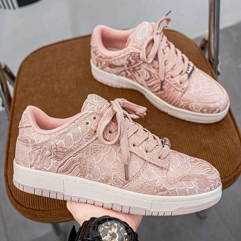 Dame Elegante Teksturerede Fritids Sneakers Stilla