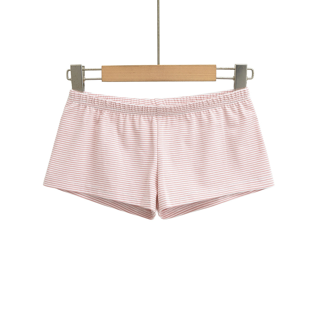 Dame komfortable sportshorts i tidløst stribedesign med elastisk talje Stilla
