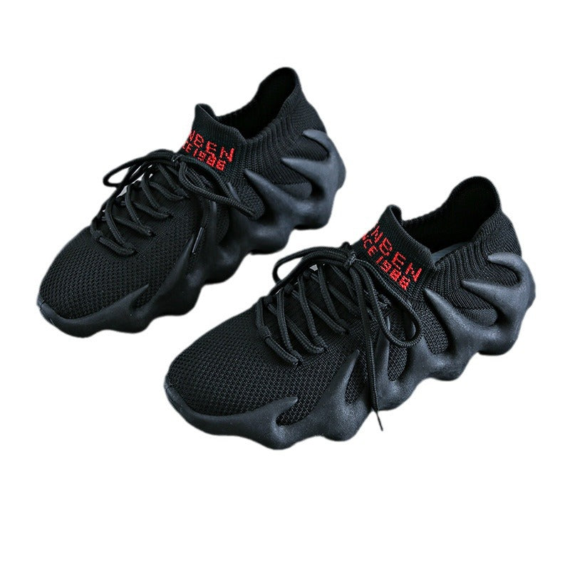 Dame Sporty trendy Sneakers med innovativt bølgedesign og åndbar strikkonstruktion Stilla