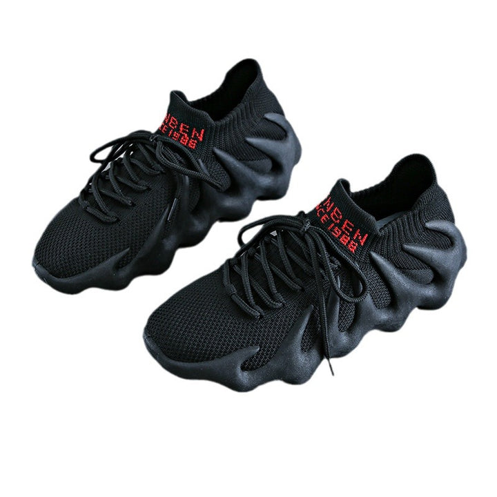 Dame Sporty trendy Sneakers med innovativt bølgedesign og åndbar strikkonstruktion Stilla