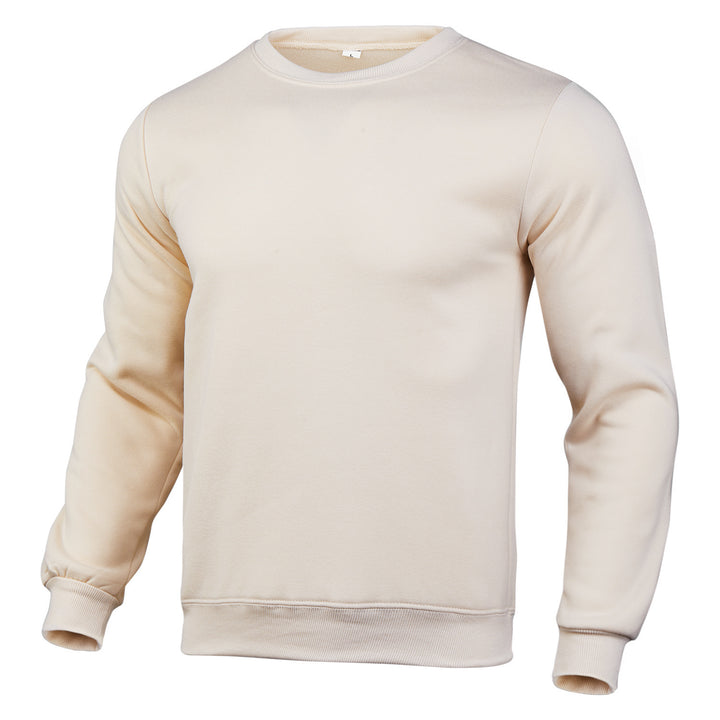 Herre komfortabel crew neck sweater lavet af højkvalitets bomuldsblanding Skovae