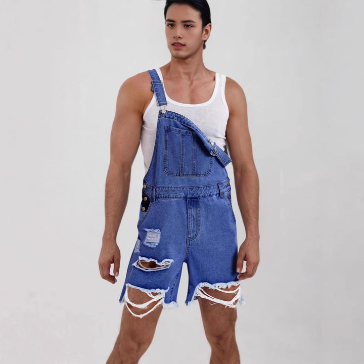Herren Casual Jeans Overalls Skovae