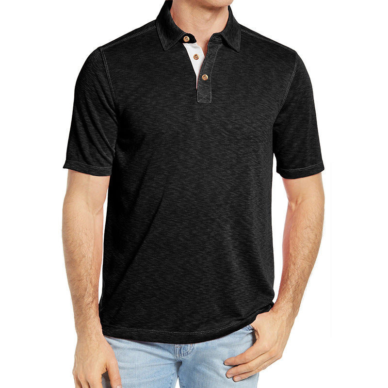 Herre Polo-Shirt med stilfuld knaplukning Stilla
