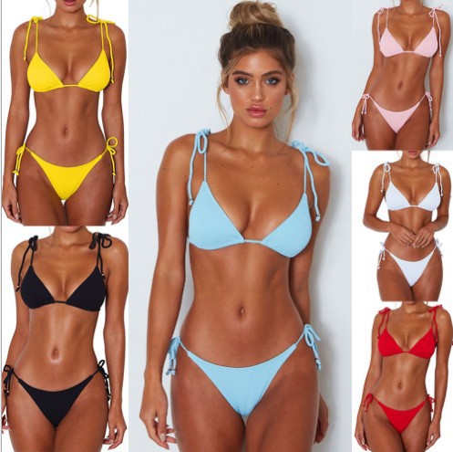 Femme Justerbart String-Bikini-Sæt Stilla