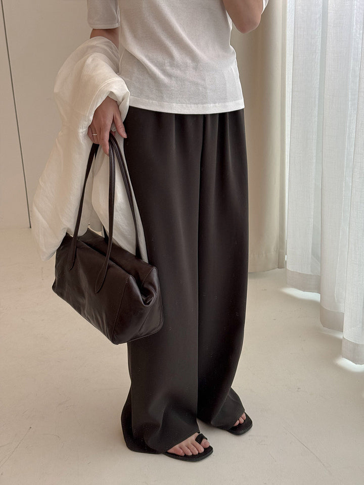 Dame bred culotte med elastisk talje og elegant snit Stilla